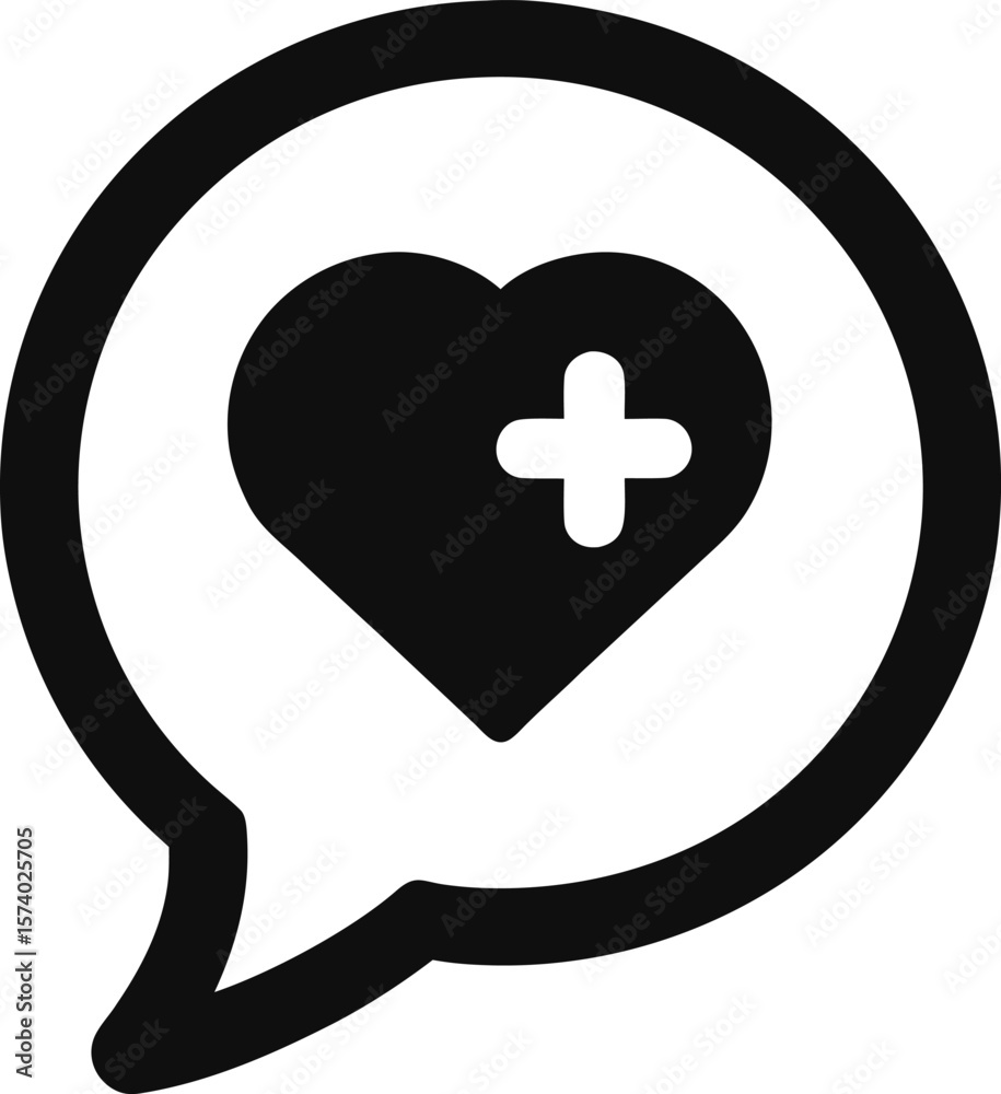 Obraz premium heart and cross