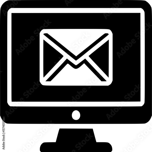 Email on Computer Screen Icon