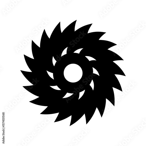 Circular Saw Blade Clipart Vector Illustration