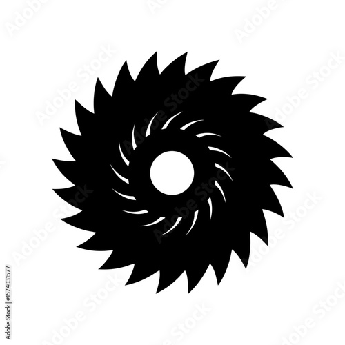Circular Saw Blade Clipart Vector Illustration