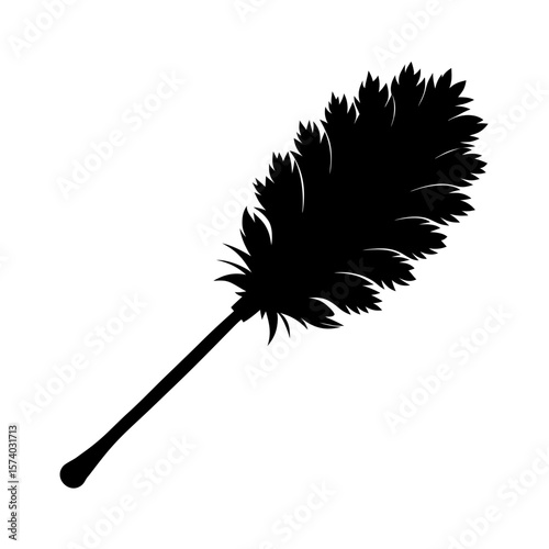 Feather Duster Clipart Vector Illustration