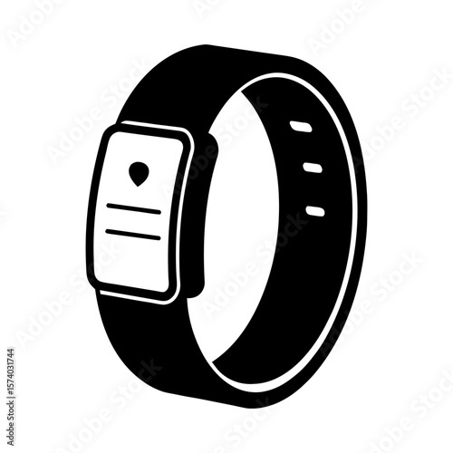 Fitness Tracker Clipart Vector Illustration