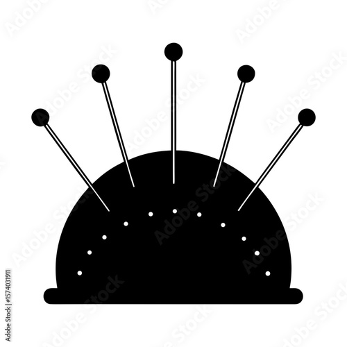 Pincushion Clipart Vector Illustration