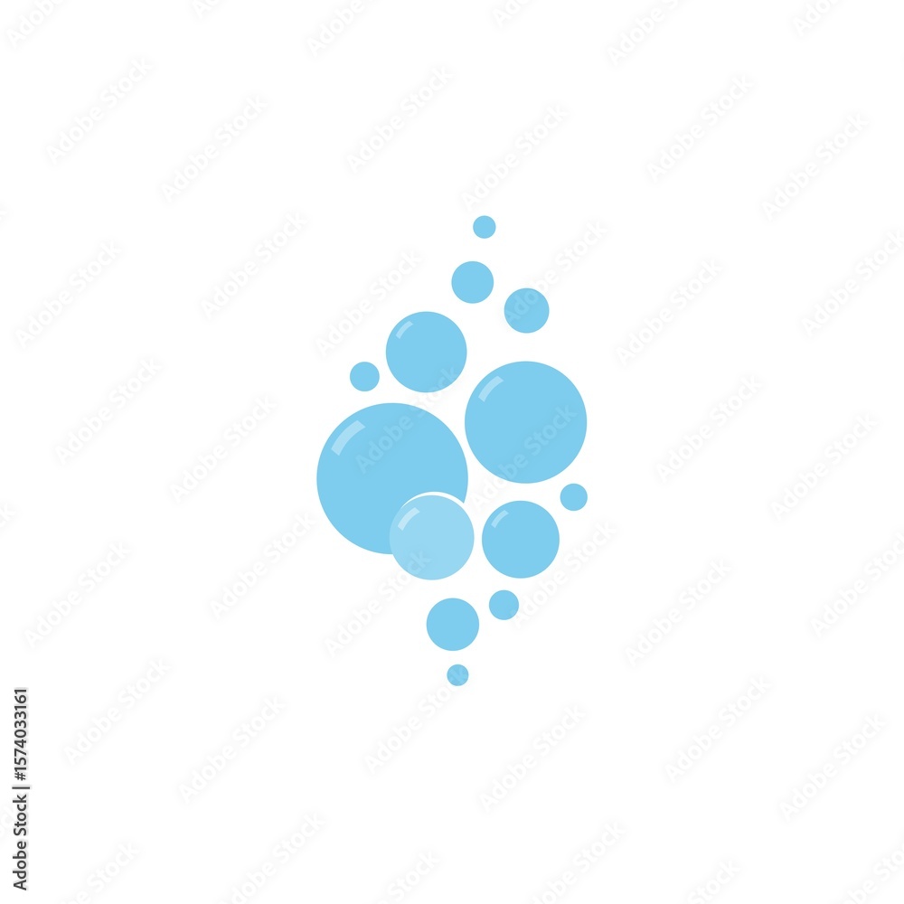 Fototapeta premium Water bubbles icon isolated on white background
