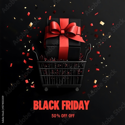Black Friday Sale Gift Cart. (2)