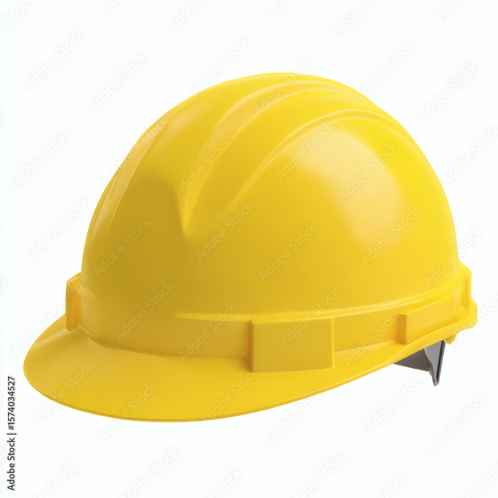 Fototapeta premium Yellow Safety Helmet Construction with Protection.