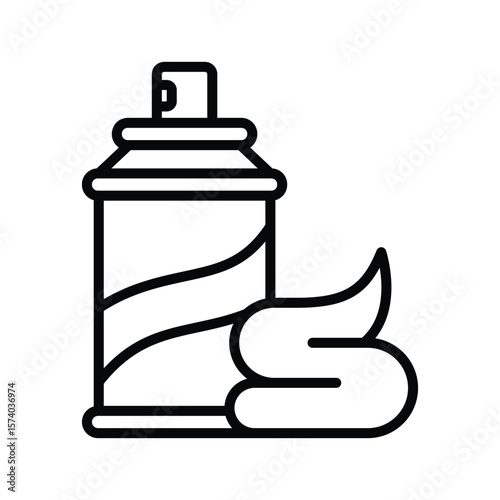 shaving cream icon vector design template simple and clean