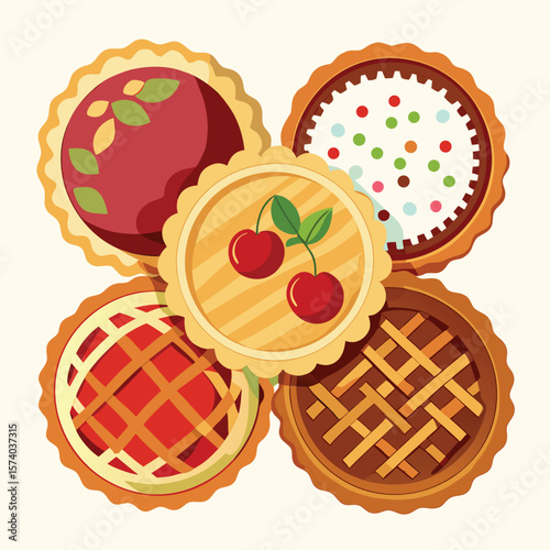Delicious homemade heart-shaped jam cookies and fresh fruits isolated on white, a perfect sweet bakery snack or dessert