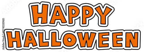 ハッピーハロウィン文字 ベクター