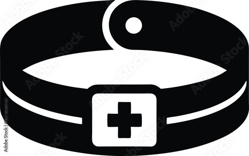 black belt isolated on white