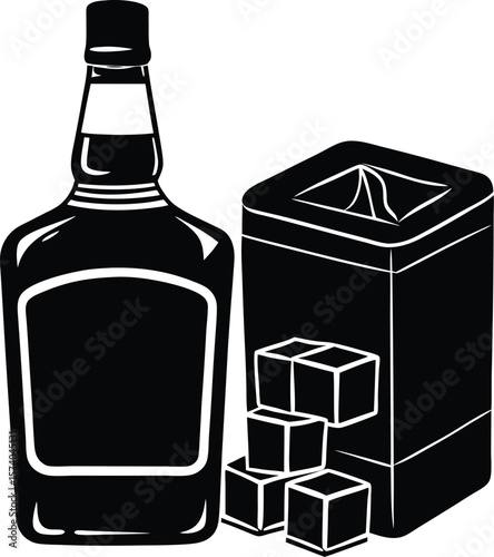 bottle and glass