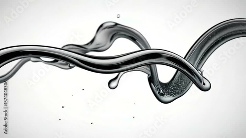 Fluid, dynamic liquid streams