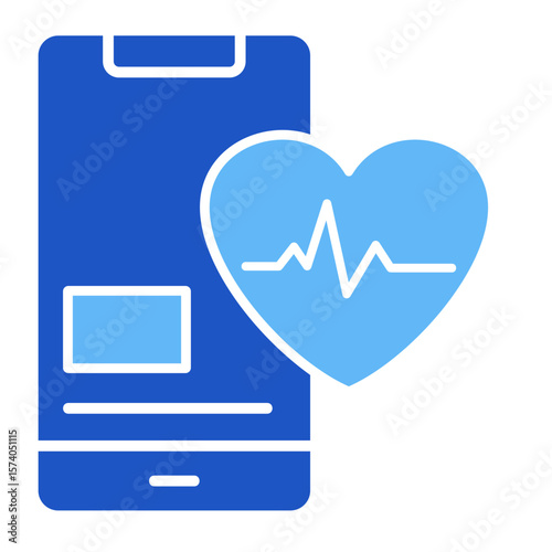 Digital Health  Icon Element For Design