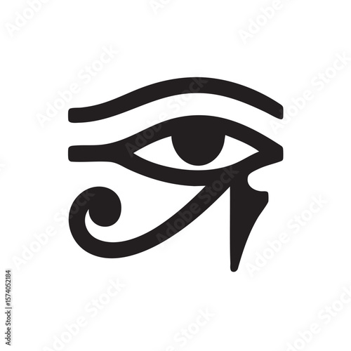 Eye of Horus symbol for ancient Egypt cultural representation