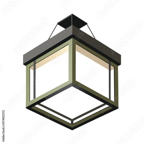 Blue glass house icon vector with white background, a modern residential property design
