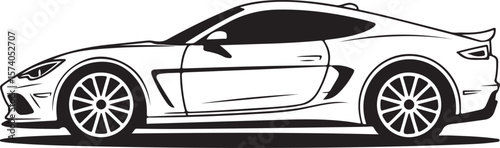 Racing Car Silhouette Vector Set