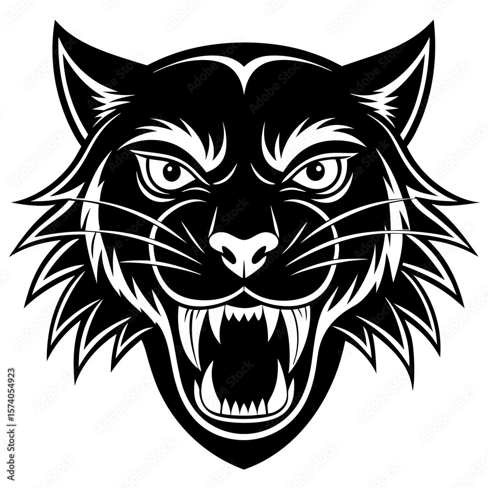 Obraz premium lion head tattoo