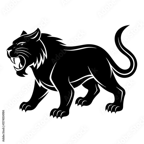 lion vinyl ready vector illustration