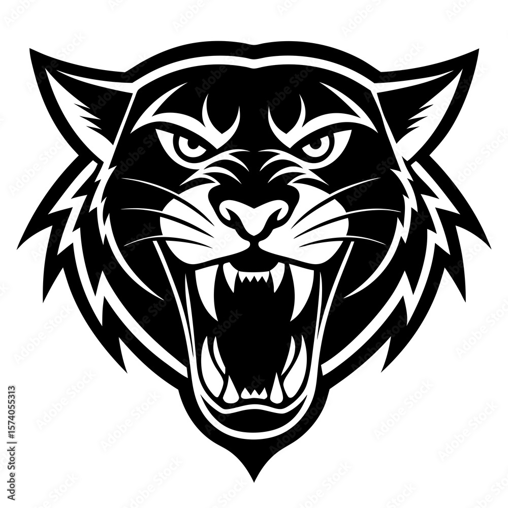Obraz premium lion head tattoo