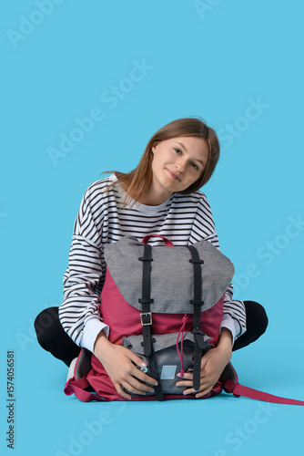 Female student with backpac...