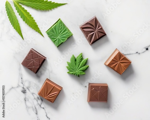 sweets in the form of marijuana candies