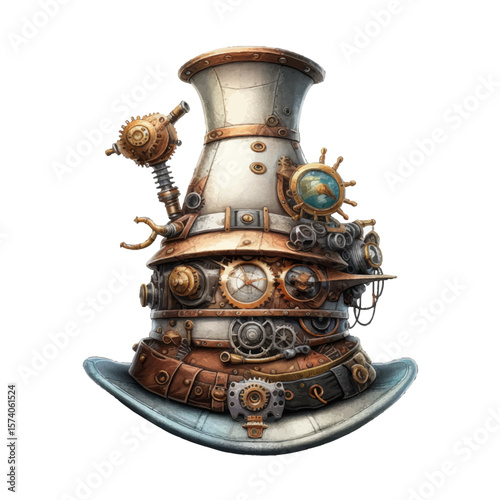 old fashioned steampunk hat