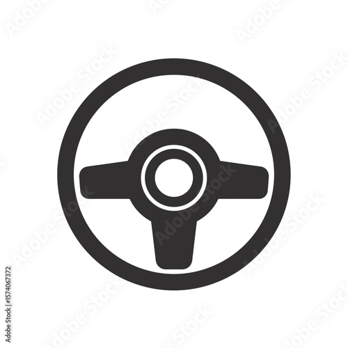 vector icon car steering wheel