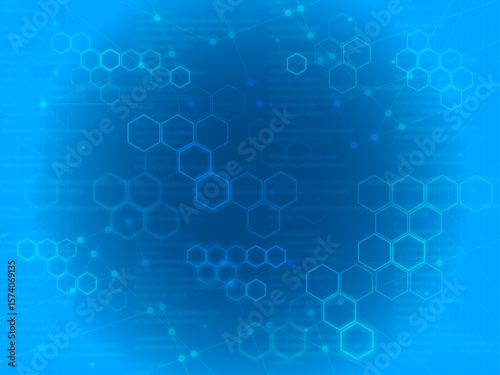 Cyber ​​material_background image_blue