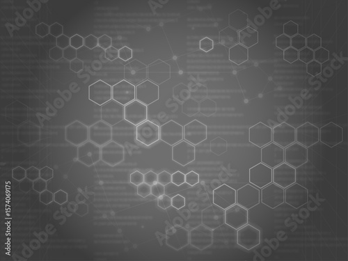 Cyber ​​material_background image_monochrome