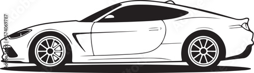 Racing Car Silhouette Vector Set