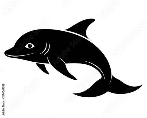 beluga sturgeon vector black animal silhouette