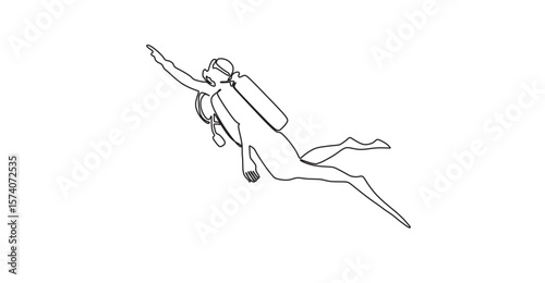 running man vector line