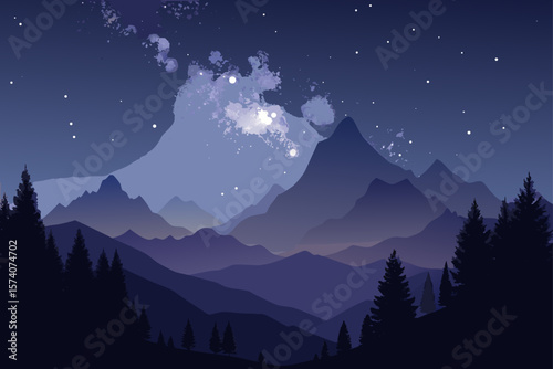 winter mountain landscape