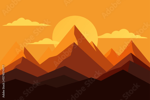 vector illustration of pyramids