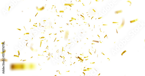 golden falling confeti on transparent background. Holiday confetti, 3D Dynamic golden confetti. 3d render Golden confetti burst for celebrate isolated on transparent background. confeti png,