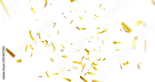 golden falling confeti on transparent background. Holiday confetti, 3D Dynamic golden confetti. 3d render Golden confetti burst for celebrate isolated on transparent background. confeti png,