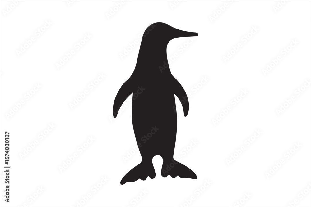 Naklejka premium Sea Animals Silhouette Vector Set