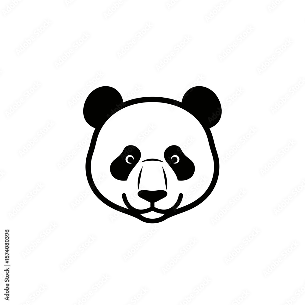 Obraz premium Panda logo vector