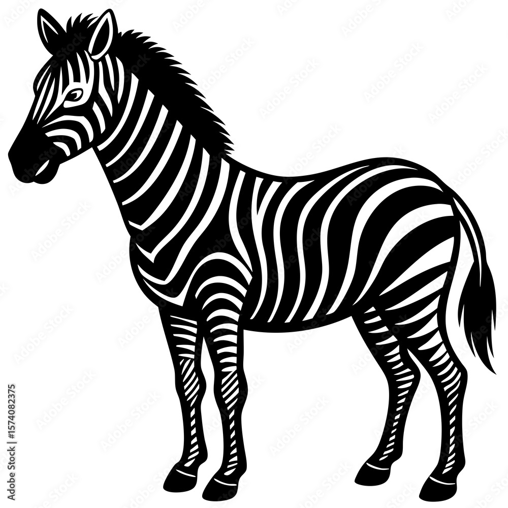 Obraz premium zebra vector illustration