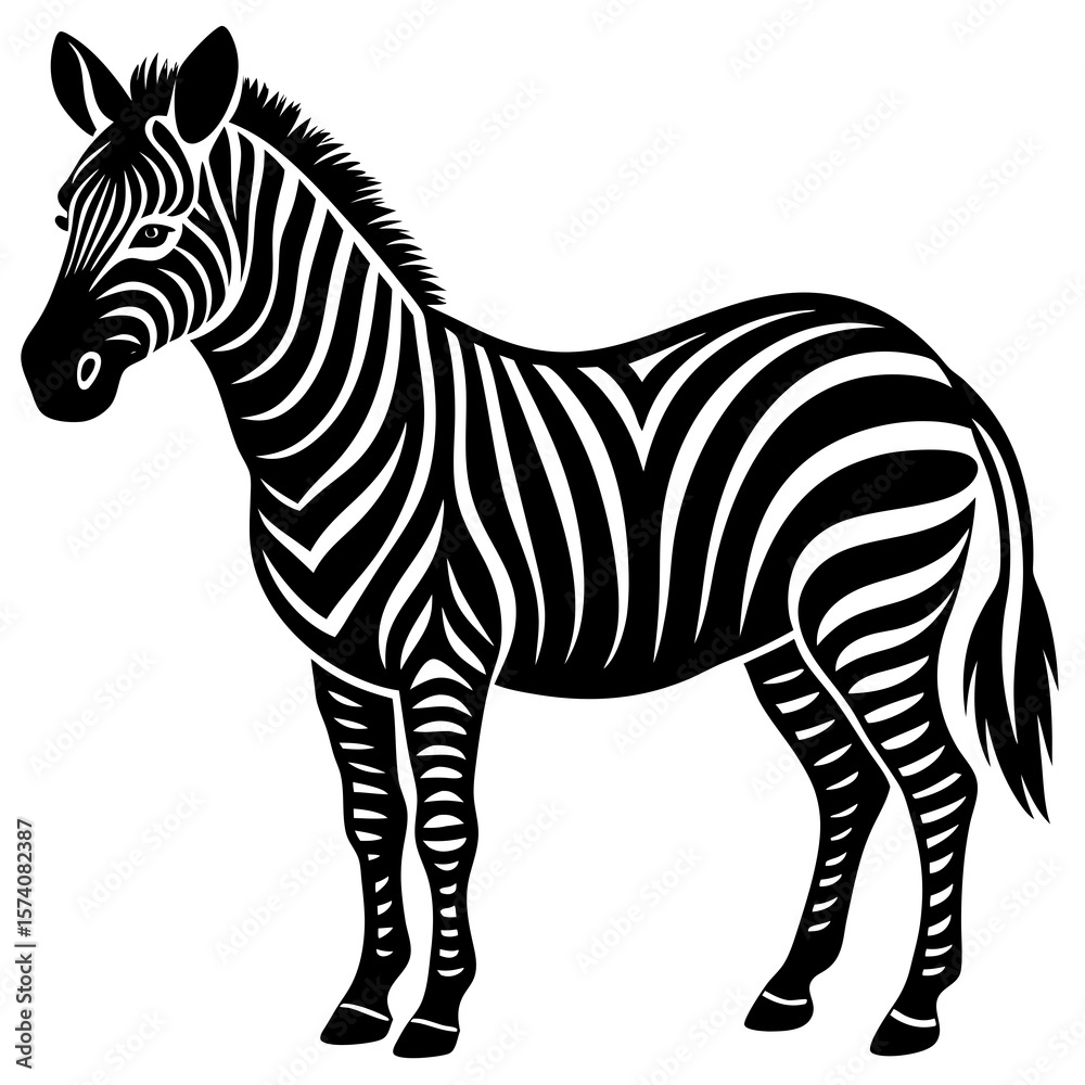 Fototapeta premium zebra vector illustration