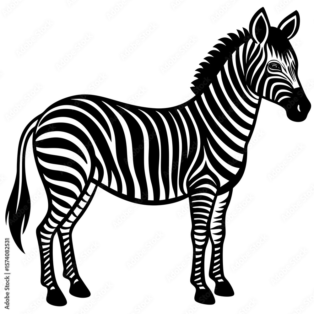 Obraz premium zebra vector illustration
