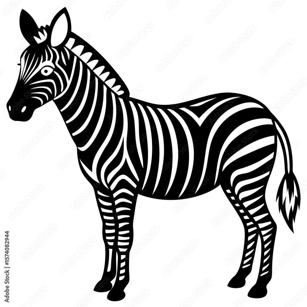 Fototapeta premium zebra vector illustration