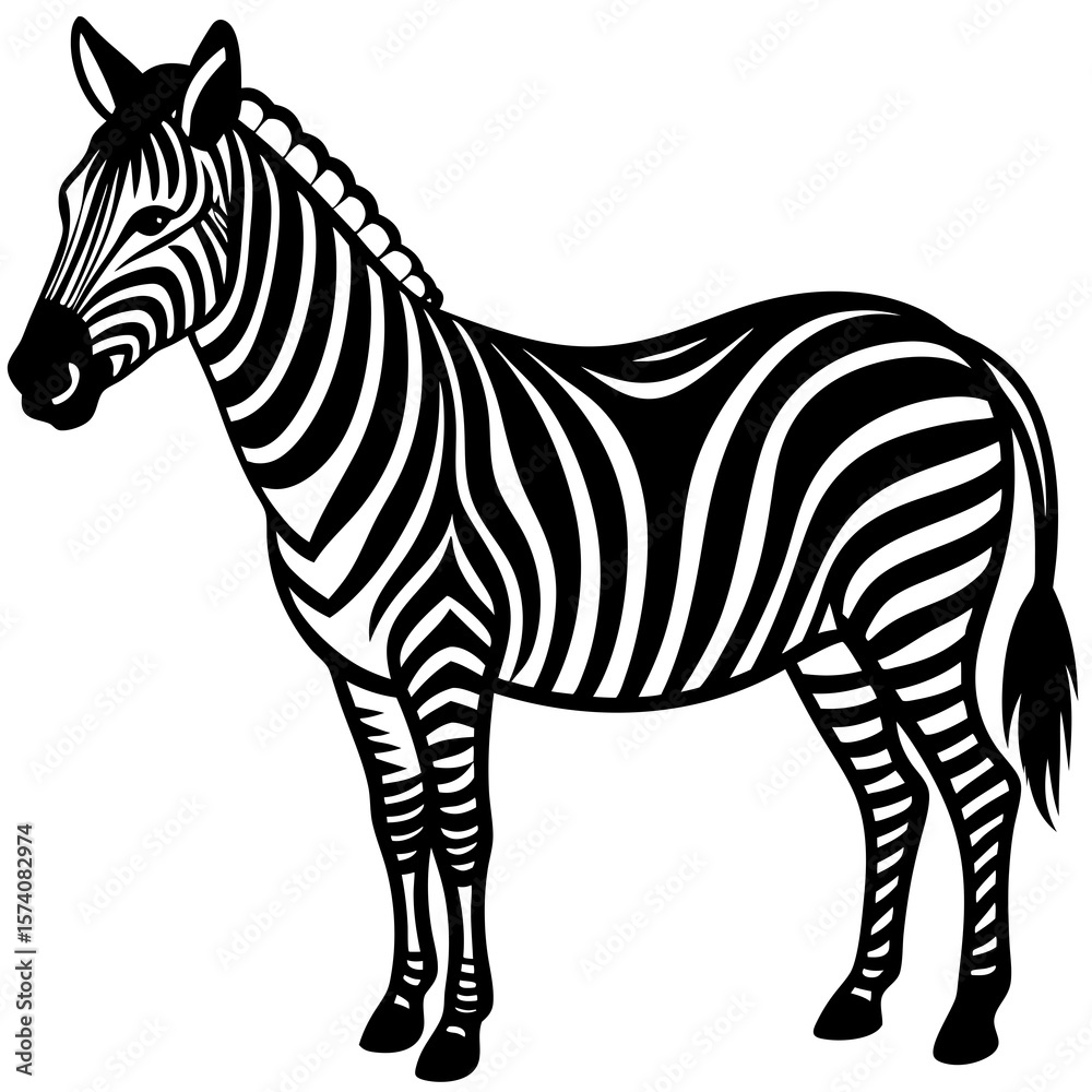 Fototapeta premium zebra vector illustration