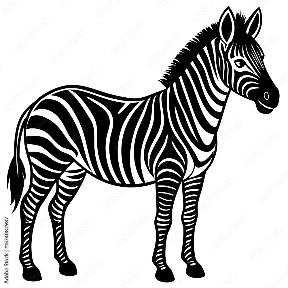 Obraz premium zebra vector illustration