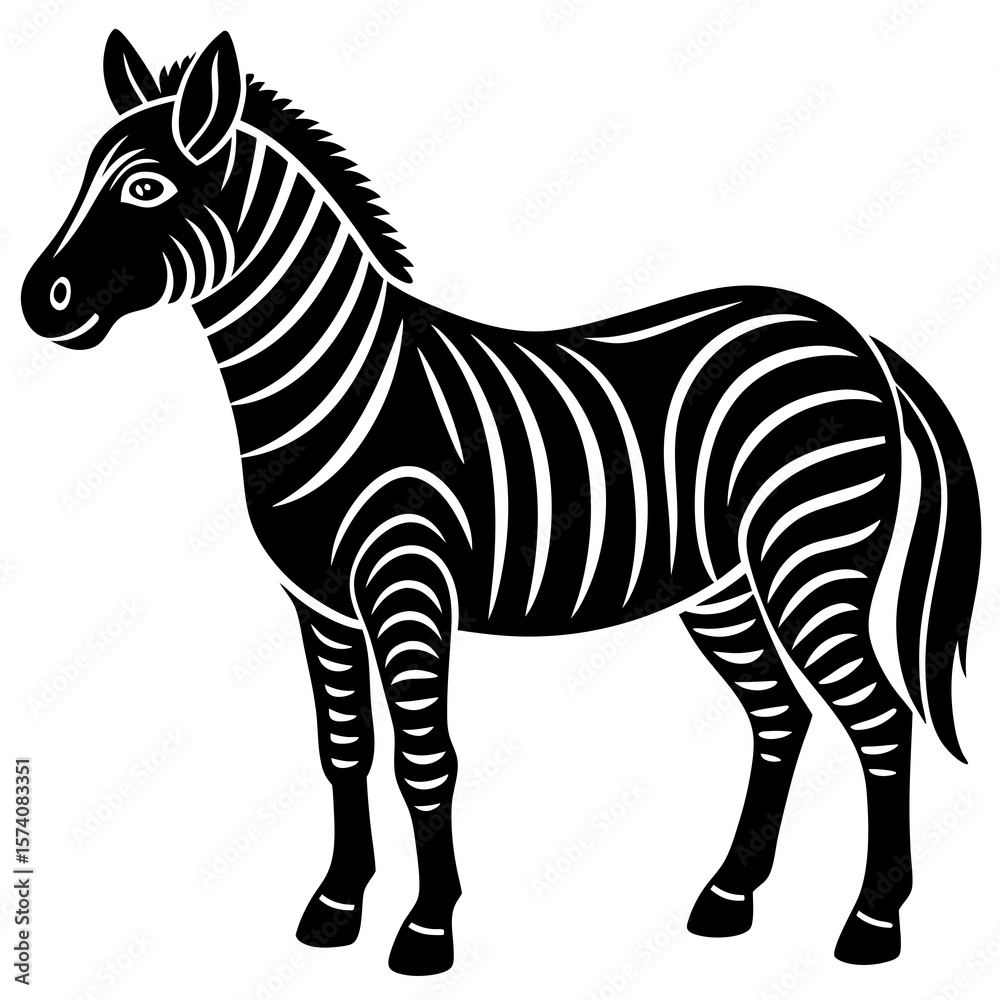 Fototapeta premium zebra vector illustration