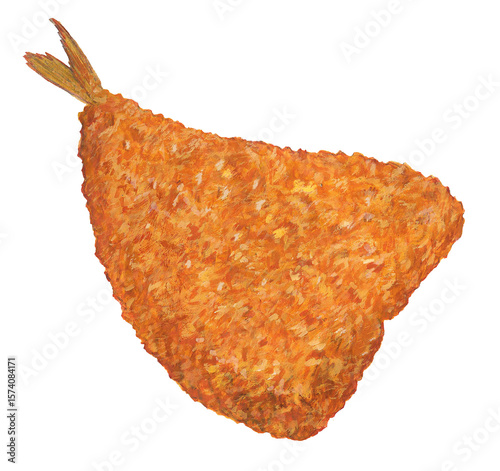 アジフライのイラスト