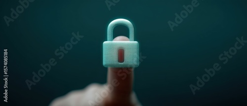 Cybersecurity measures digital space graphic content secure environment close-up view data protection concept