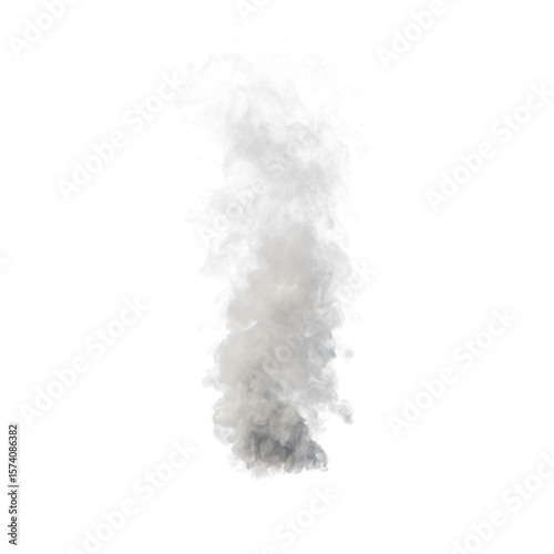 Abstract Smoke, Plume White Vapor Texture , 3D , transparent background , PNG