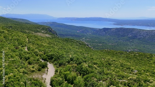 Fototapeta Naklejka Na Ścianę i Meble -  Prevlaka Park, Cape Oštra, peninsula above the Bay of Kotor, Adriatic Sea, Croatia, Europe,
