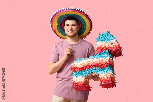 Handsome young happy man in...